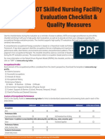 OT Skilled Nursing Facility Evaluation Checklist & Quality Measures