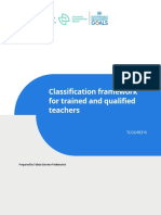 TCG6 REF 6 Classification Framework For Trained and Qualified Teachers
