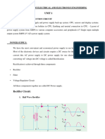 Unit 1: 18Cs206 Basic of Electrical and Electronics Engineering