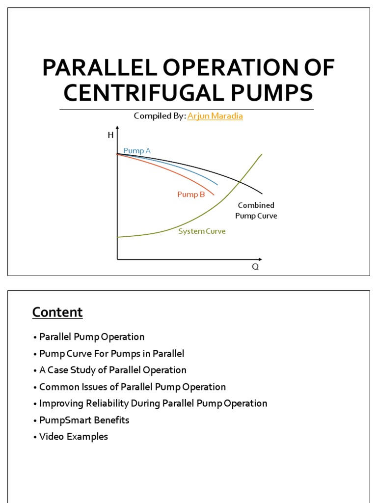 Parallel Operation of Centrifugal Pumps PDF Pump Equipment