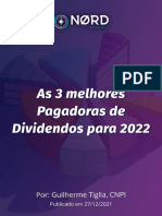 As 3 Melhores Pagadoras de Dividendos para 2022