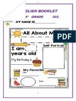 English Booklet: 4º Grade 202