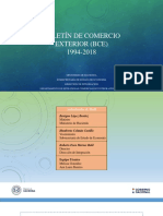 Boletin de Comercio Exterior BCE - 1994 Al 2018