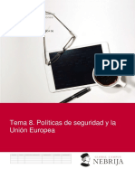 Tema 8 Seguridad y Unión Europea