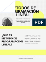 METODOS DE PROGRAMACIÓN LINEAL