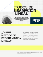 Metodos de Programación Lineal