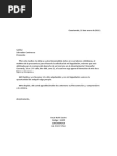 Carta para Vacaciones