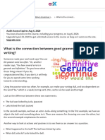 What Is The Connection Between Good Grammar and Good Writing - Why Is Grammar Important - ColWri2.1x Courseware - Edx