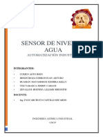 Informe Del Sensor en Nivel Del Agua