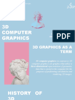 3D Computer Graphics: Concept of 3D Graphics, Usability, Differences From Another Graphic Types