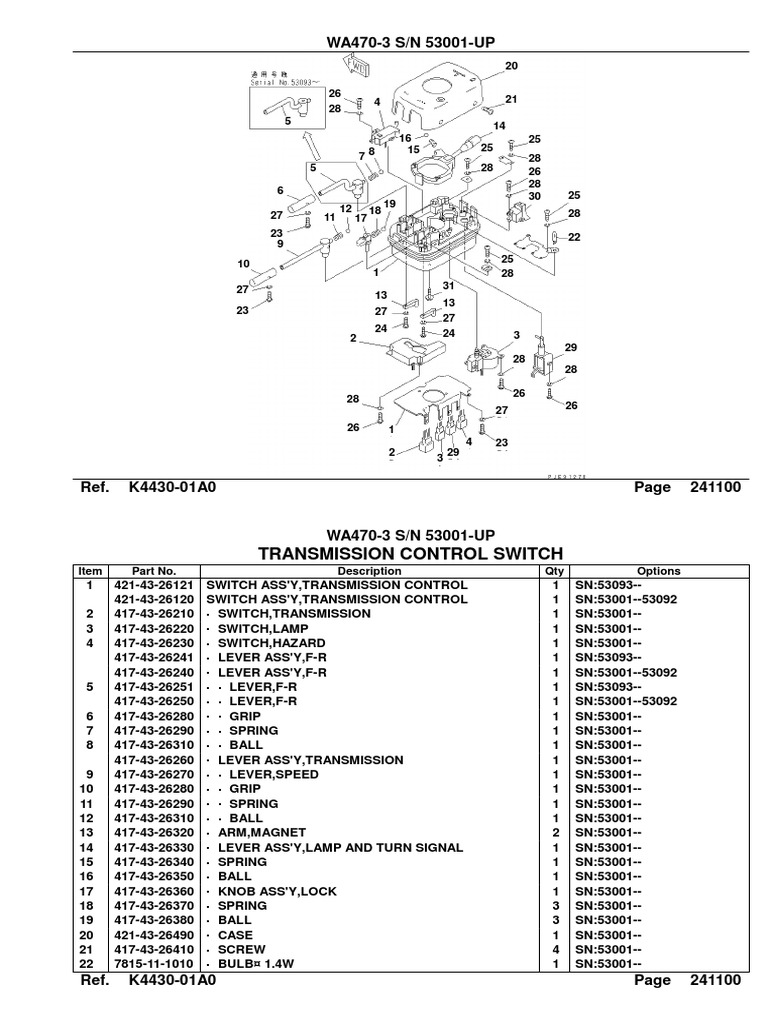 Transmission Control Switch PDF Screw Mechanical Engineering