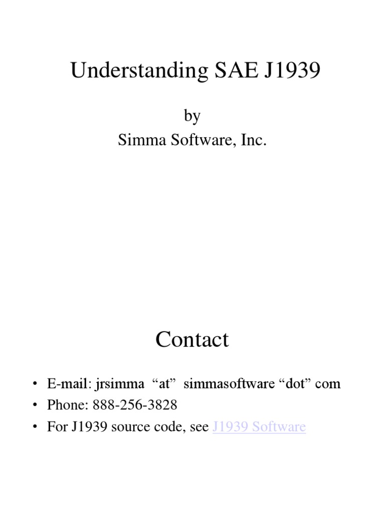 J1939 Presentation PDF Transmission Control Protocol Data