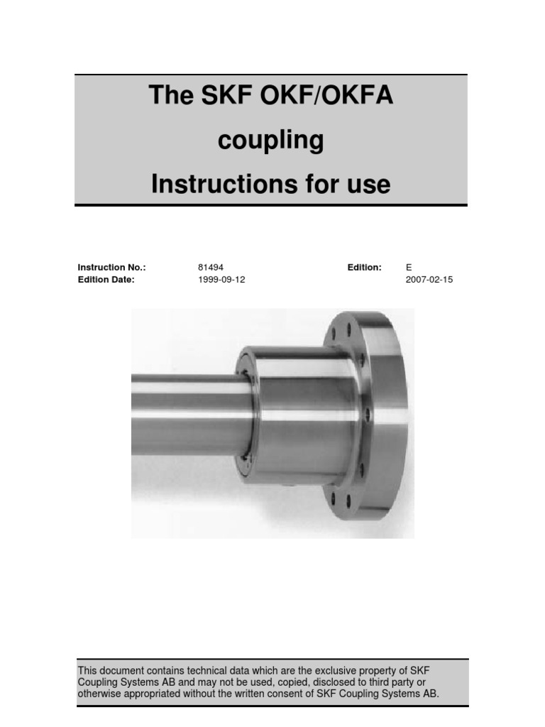 Okf Coupling Motor Oil Fuel Injection