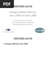 NSF-49 Summary of Changes