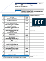 Lista de verificacion para el analisis de la operación Mesa