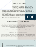 Cost Infltion Index