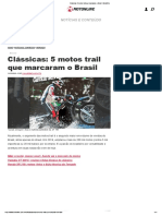 Clássicas - 5 Motos Trail Que Marcaram o Brasil - Motonline