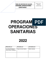 0° Programa Operaciones Sanitarias