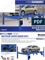 Elevador de 4 Columnas Maquin Parts Cap 4000 Kgs 2007 Masterline Service 4t