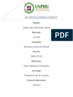 Voluntad de una de las partes en el desahucio y renuncia laboral