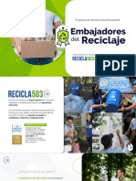 Inscripción Abierta - Embajadores Del Reciclaje - Recicla 503