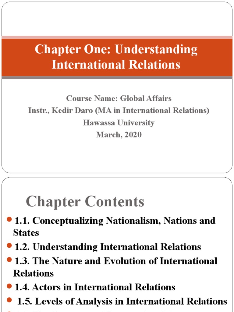 Understanding International Relations | PDF | International Relations ...