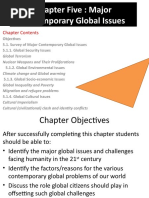 Chapter Five: Major Contemporary Global Issues