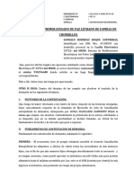 Contestacion Demanda Ejecucion de Alimentos - Caso Gonsalo Rodrego Roque Ultimo