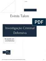 Investigacao Criminal Defensiva - Evinis Talon