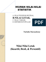 Pengukuran Nilai Statistik - Nilai Letak