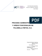 Proceso Administrativo y Areas Funcionales de Falabella 4050580