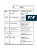 Tentative Schedule For Asl 2 - Spring 2022 1