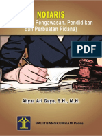 Notaris (Perspektif Pengawasan, Pendidikan Dan Perbuatan Pidana) by Ahyar Ari Gayo, S.H., M.H.