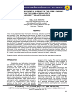 Curriculum Enhancement in Support of The Open Learning Practices in Batangas State University ARASOF - Nasugbo