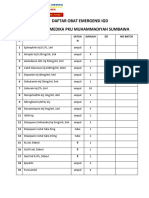 Daftar Obat Emergensi 2022