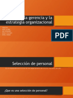 Rol de La Gerencia y La Estrategia Organizacional