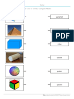 Basic Shape Blocks: Draw A Line To Connect Each Pair of Boxes