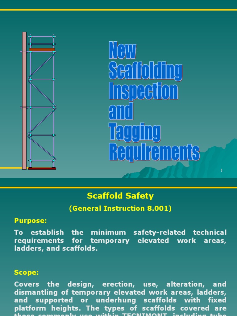 Scaffold Safety Standards and Guidelines | PDF | Scaffolding | Stairs