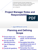 Project Manager Roles and Responsibilities