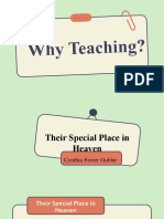 Why Teaching