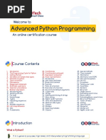 Advanced Python Programming: Welcome To