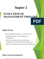 Chapter 2 Evolution of Management Thought