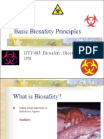Basic Biosafety Principles: BTY483: Biosafety, Bioethics and IPR