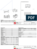 Dimensions: (MM) Recommended Hole Pattern: (MM) : Scale - 2:1