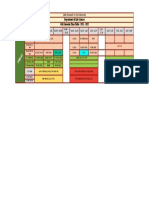 Department of Life Sciences Odd Semester Time Table - 2021 - 2022