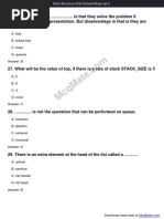 Data Structure (DS) Solved Mcqs Set 2