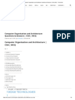 Computer Organisation and Architecture Questions & Answers - COA - MCQ - Trenovision