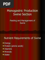 Feeding & Management Notes