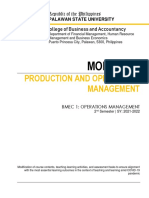 Module 1 (Production and Operations Management)