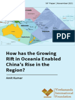 How Has The Growing Rift in Oceania Enabled China S Rise in The Region